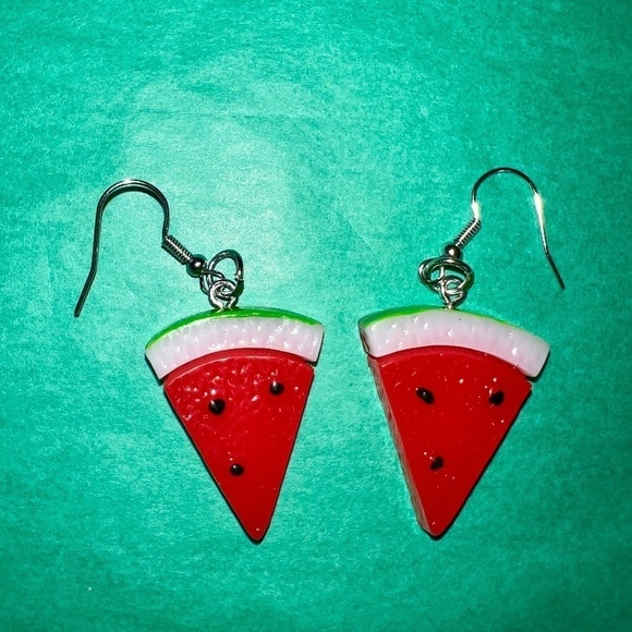NWOT 🥀 Kids Watermelon Dangle Earring Accessory Set - Picture 6 of 9